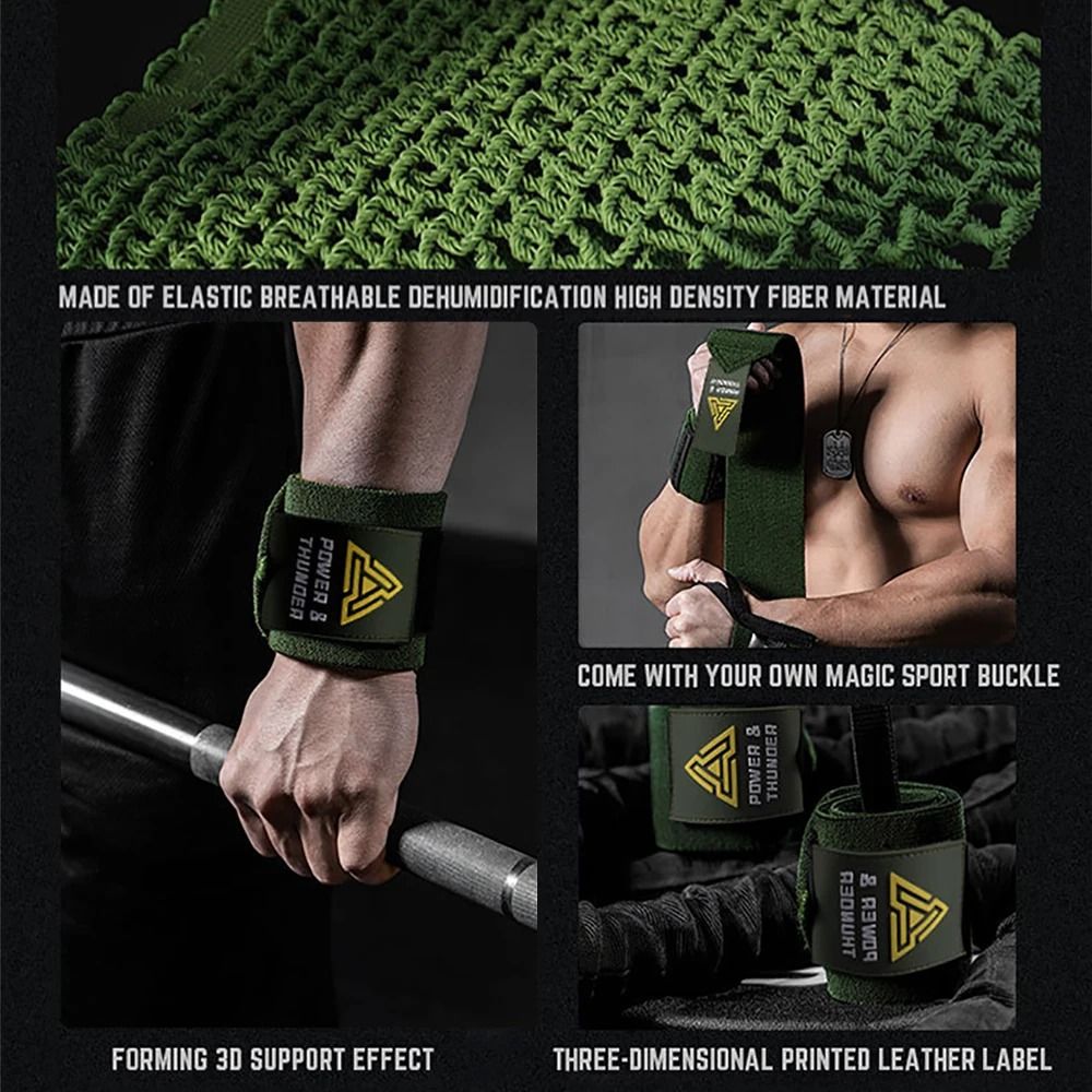 Premium Wrist Support Straps Gym Wrist Wraps For Weightlifting And Training 12