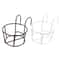 Iron Hanging Plant Holder Balcony Flower Pot Rack Railing Garden Plant Stand 4