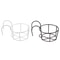 Iron Hanging Plant Holder Balcony Flower Pot Rack Railing Garden Plant Stand 5