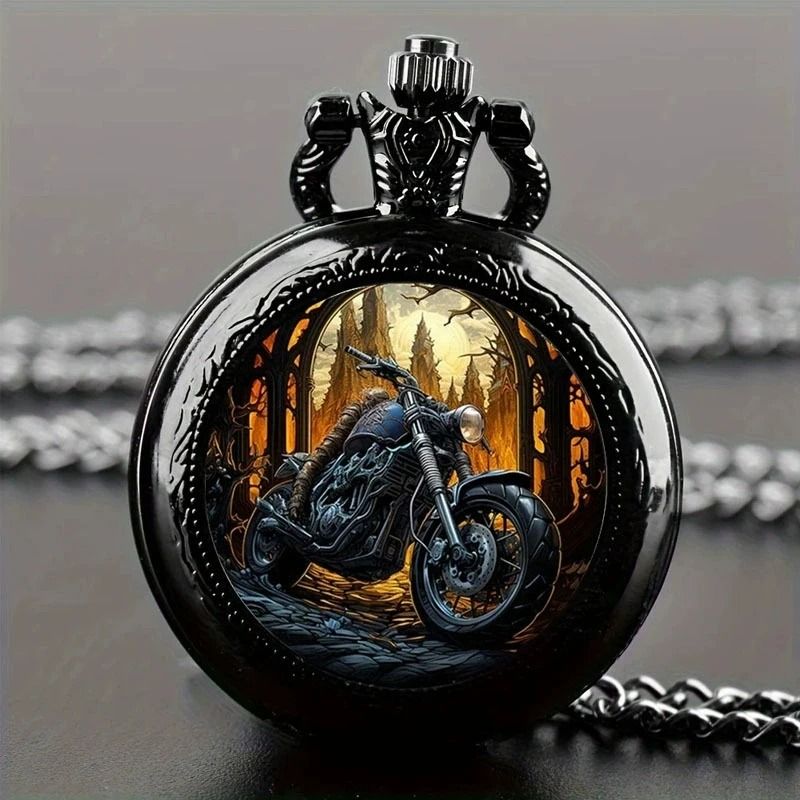 Retro Dragon Pocket Watch Quartz Vintage Antique Style Pendant Watch 6