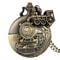 Steampunk Pocket Watch Vintage Train Quartz Pocket Watch Necklace Pendant 0