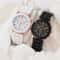 Luxury Couple Watch Set Quartz Matching Watches Silicone Strap Wristwatch Gift Set 1
