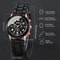 Luxury Couple Watch Set Quartz Matching Watches Silicone Strap Wristwatch Gift Set 3