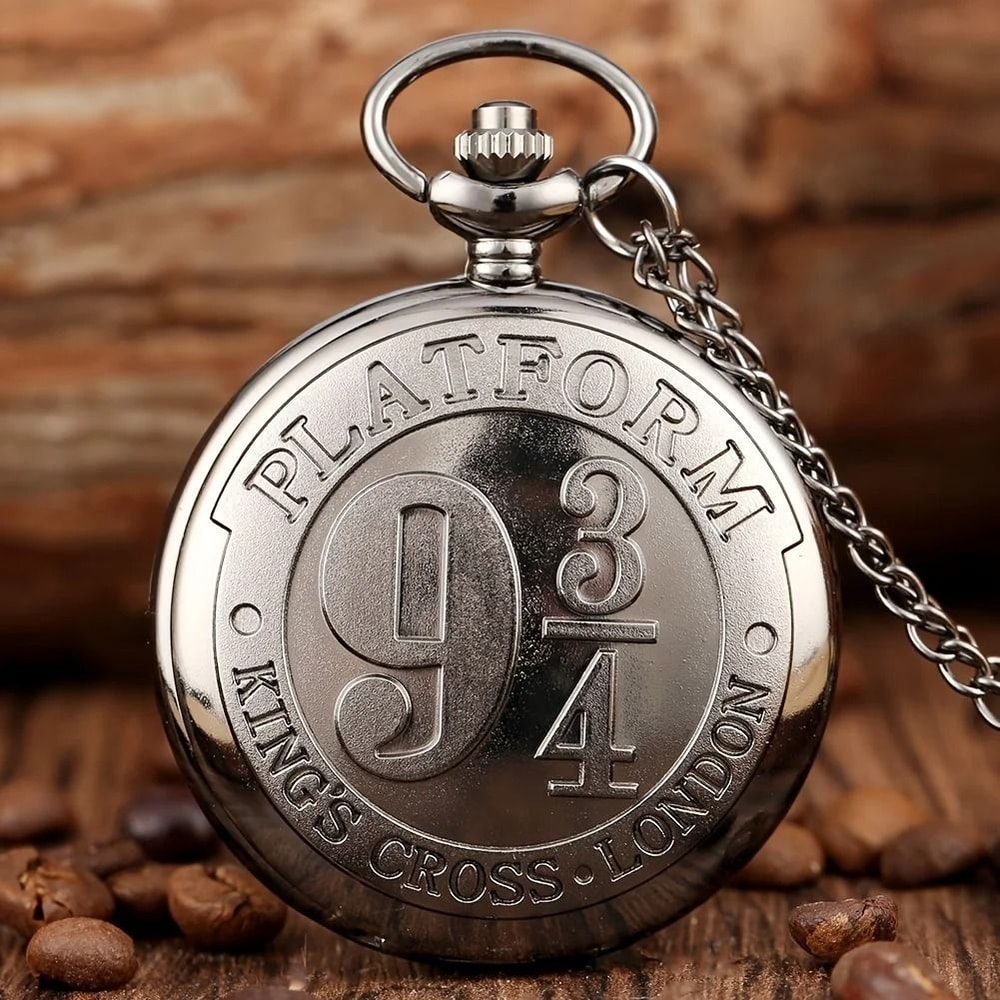 Retro Bronze Quartz Pocket Watch Vintage Style Flip Cover Timepiece 5