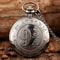 Retro Bronze Quartz Pocket Watch Vintage Style Flip Cover Timepiece 5