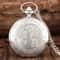 Retro Bronze Quartz Pocket Watch Vintage Style Flip Cover Timepiece 8