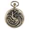 Vintage Dragon Pocket Watch Bronze Quartz Fantasy Necklace Timepiece 0
