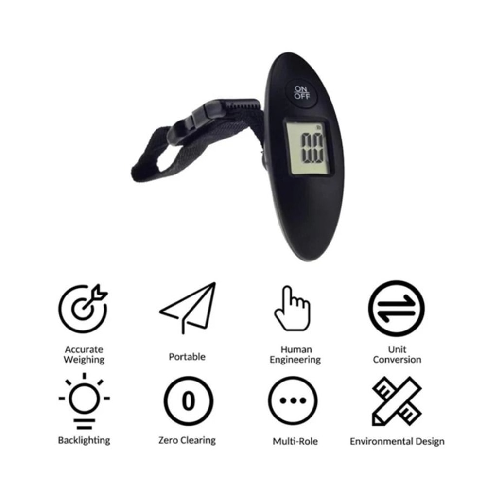 High Precision Portable Luggage Scale 40kg Digital Hanging Travel Baggage Scale 6