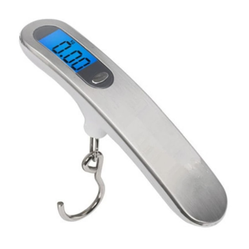 Portable Digital Luggage Scale 50kg Hanging Travel Baggage Fishing Scale 4