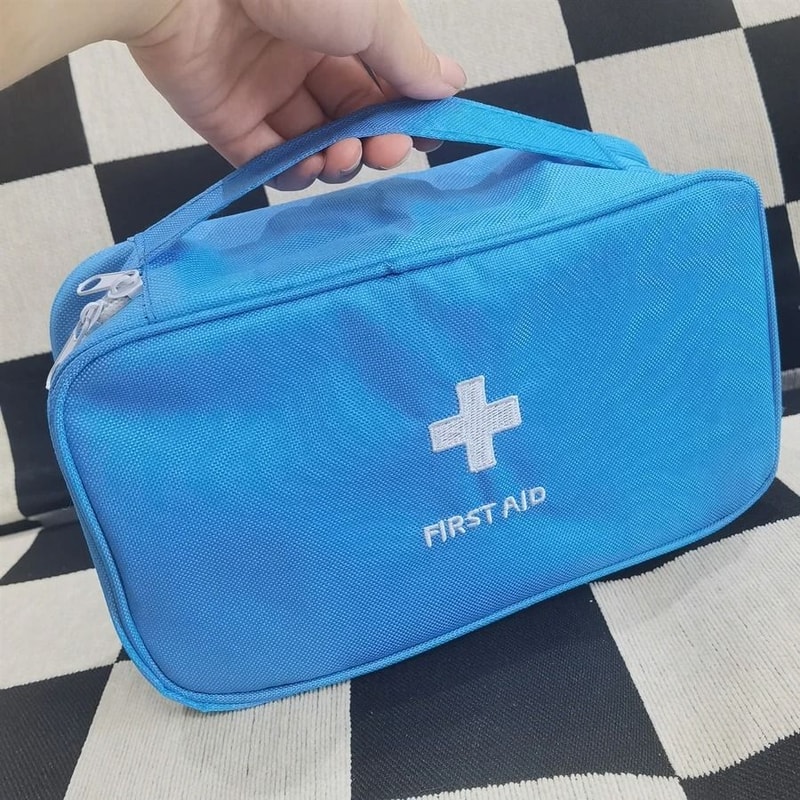 Portable First Aid Kit Bag Oxford Travel Emergency Medical Storage Case 1