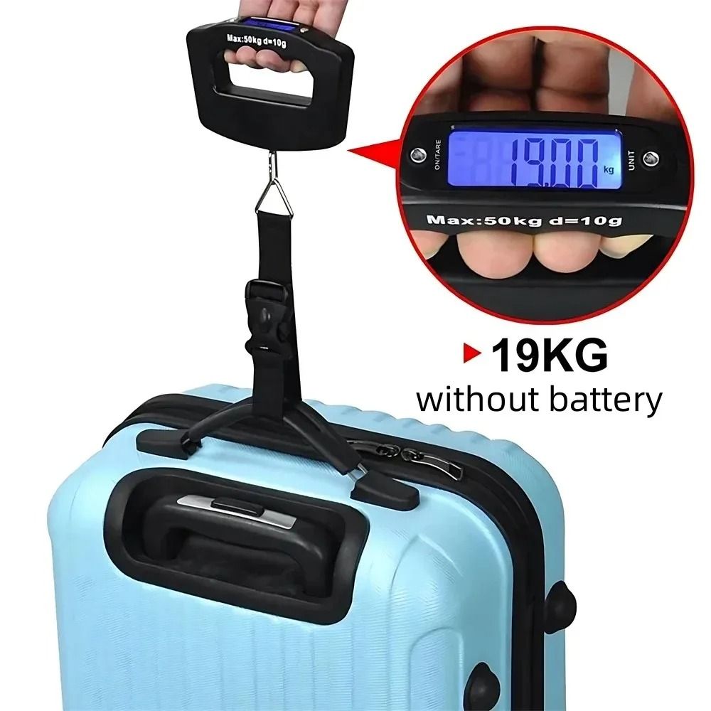 Smart Travel Digital Luggage Scale 50kg Portable Hanging Baggage Weigher 7