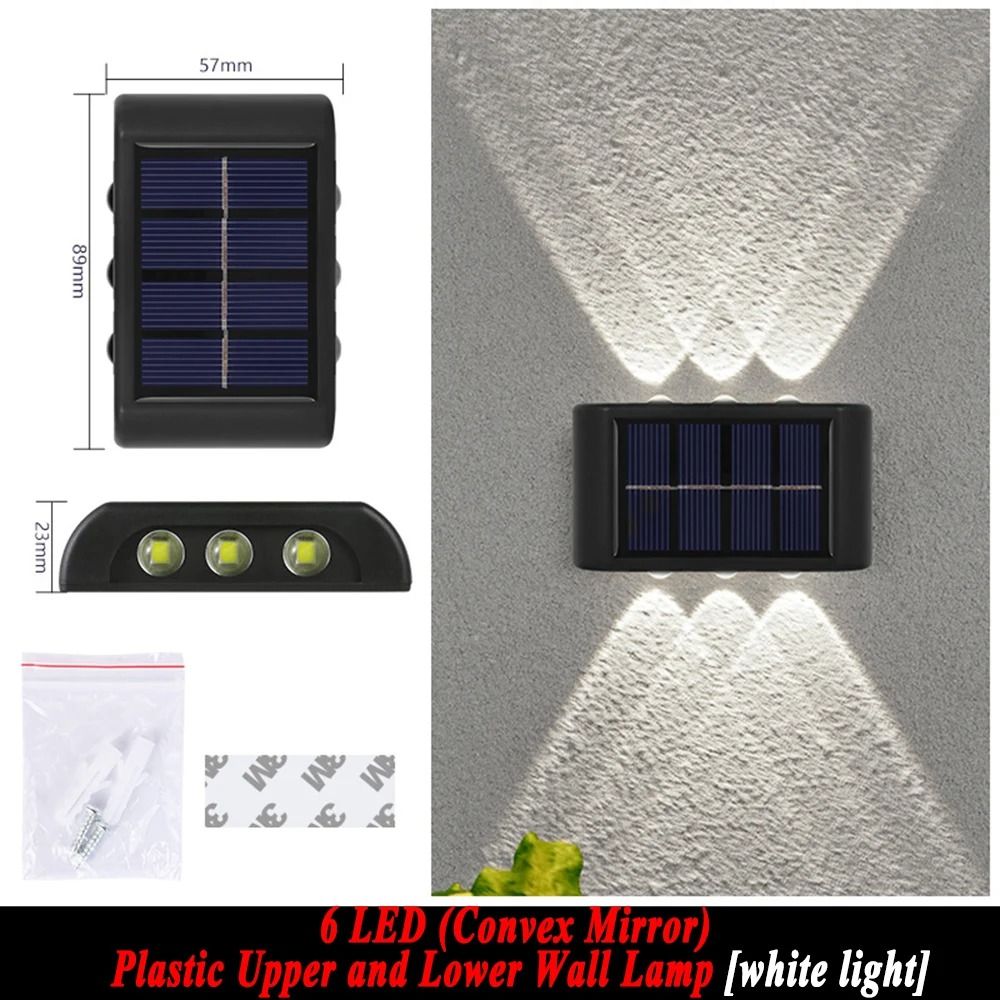 Outdoor Solar Wall Light Waterproof LED Up Down Garden Lighting Lamp 4