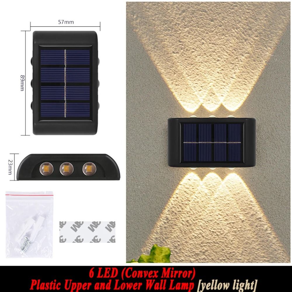 Outdoor Solar Wall Light Waterproof LED Up Down Garden Lighting Lamp 5