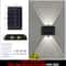Outdoor Solar Wall Light Waterproof LED Up Down Garden Lighting Lamp 2
