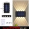 Outdoor Solar Wall Light Waterproof LED Up Down Garden Lighting Lamp 7