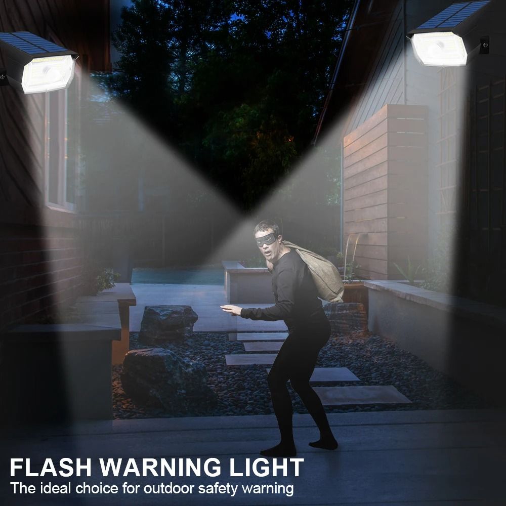 56 LED Solar Motion Sensor Light Outdoor Waterproof Garden Spotlight 4