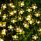 Solar Cherry Blossom String Lights Outdoor Waterproof Fairy Garden Party Lights 6