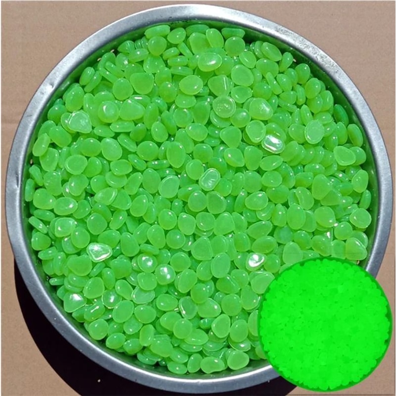 Glow In The Dark Pebbles 500pcs Luminous Garden Decorative Stones 6