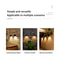 Solar Wall Light Outdoor LED Waterproof Garden Fence Decorative Lamp 4
