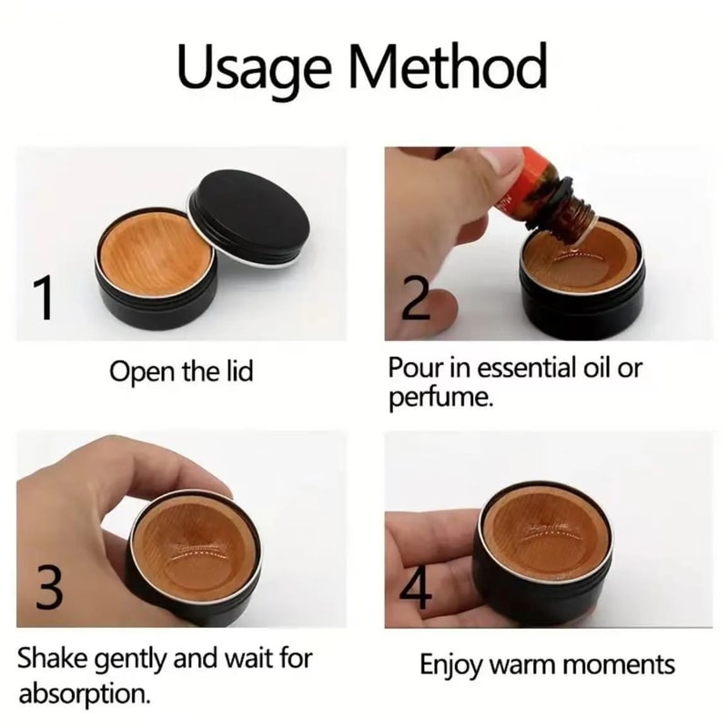 Natural Solid Wood Aroma Diffuser Passive Essential Oil Home Fragrance Decor 5