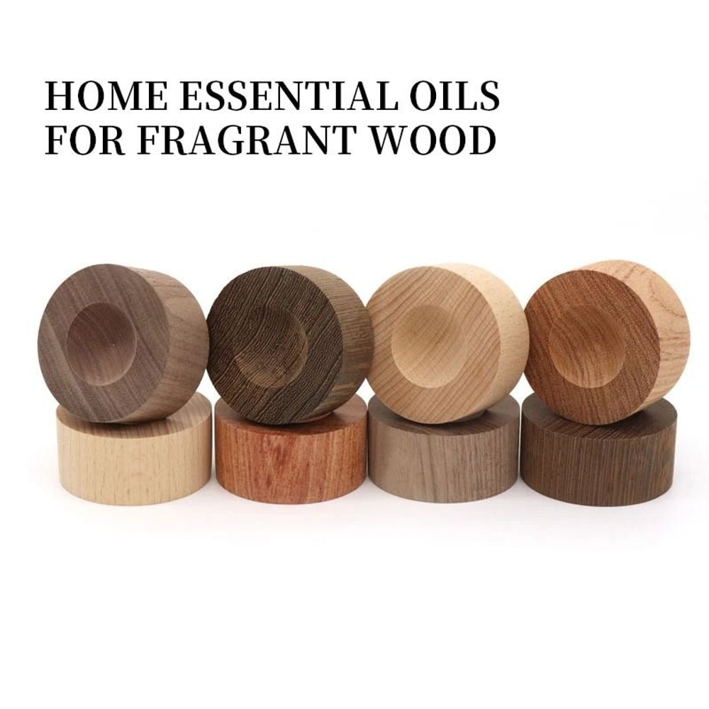 Natural Solid Wood Aroma Diffuser Passive Essential Oil Home Fragrance Decor 8