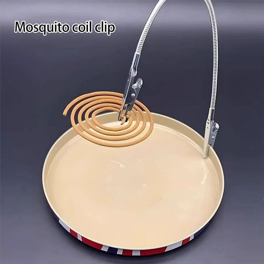 Flexible Double Head Metal Clip Mosquito Coil Holder And Incense Clip 4