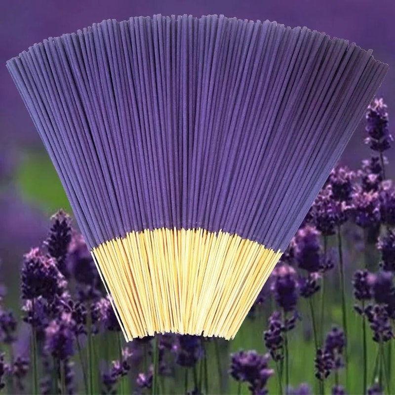 Lavender Bamboo Incense Sticks Low Smoke Aromatherapy Fragrance 5