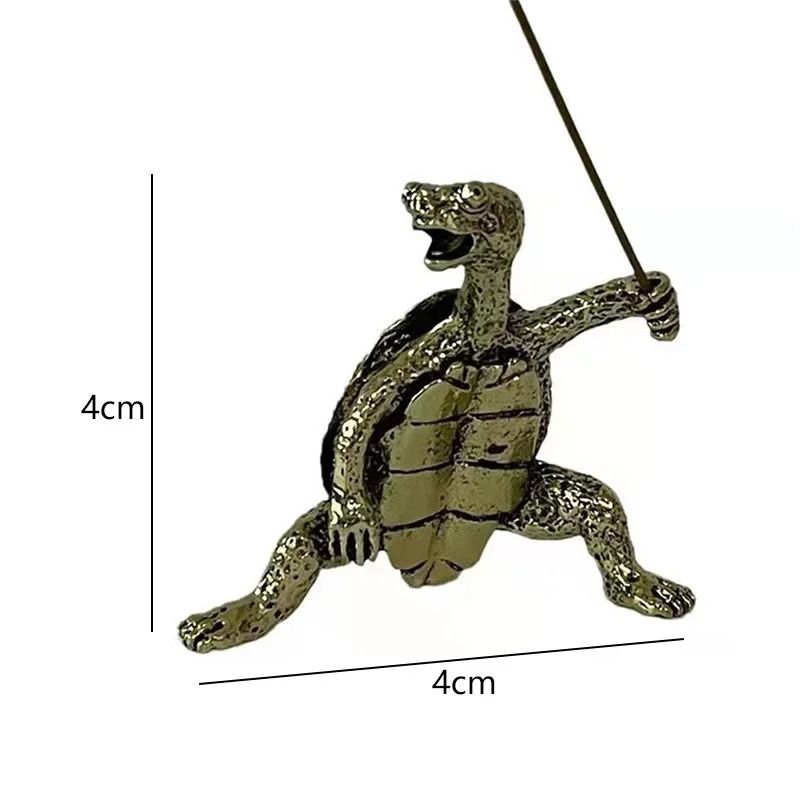 Mini Turtle Incense Holder Metal Animal Stick Incense Burner Decor 3