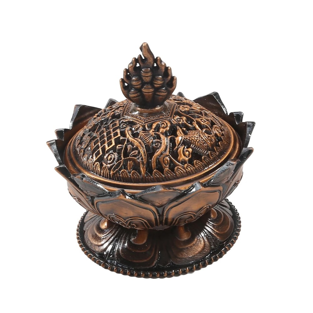 Brass Incense Holder Set With Metal Tray Ash Catcher For Palo Santo And Sage 3