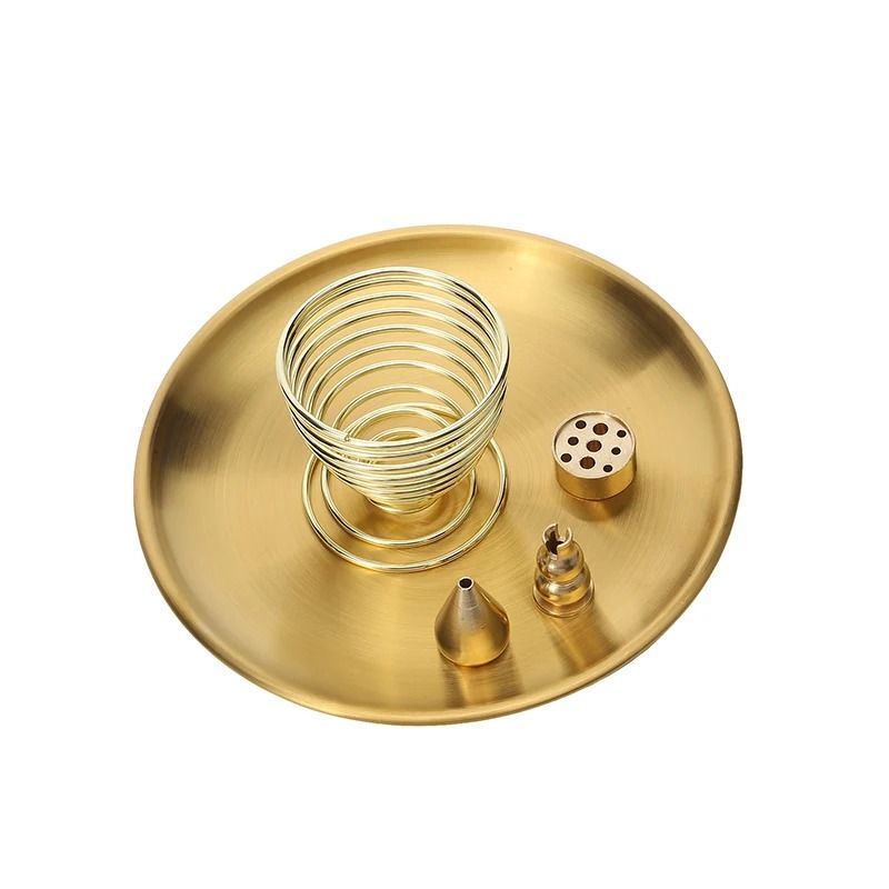 Brass Incense Holder Set With Metal Tray Ash Catcher For Palo Santo And Sage 10