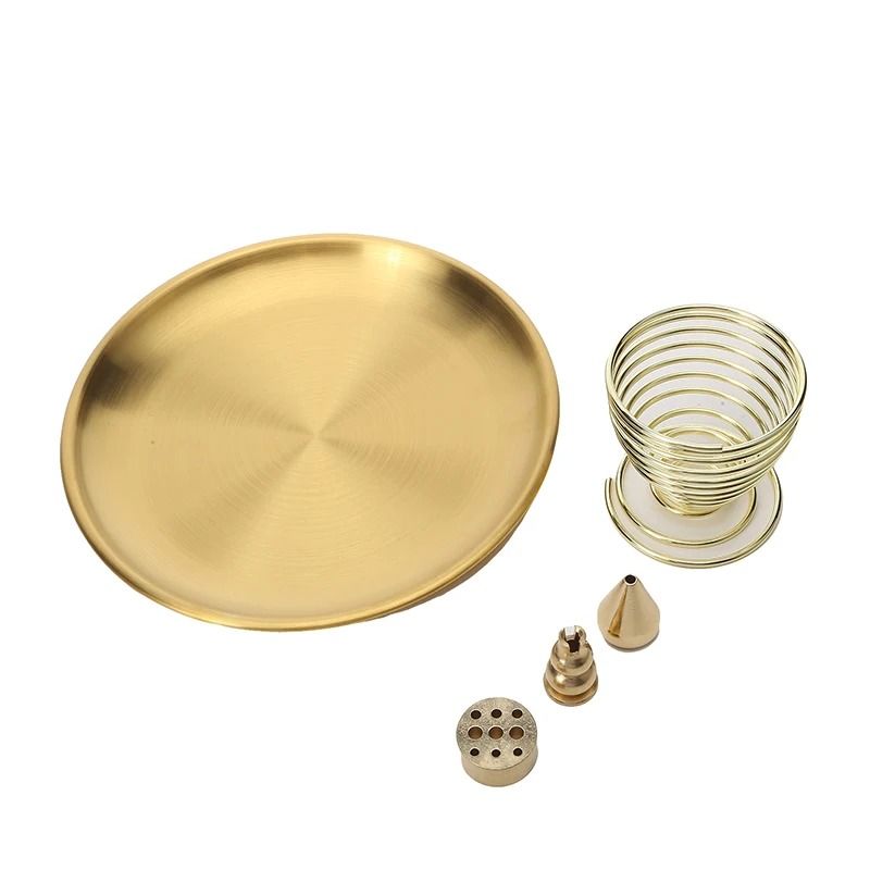 Brass Incense Holder Set With Metal Tray Ash Catcher For Palo Santo And Sage 7