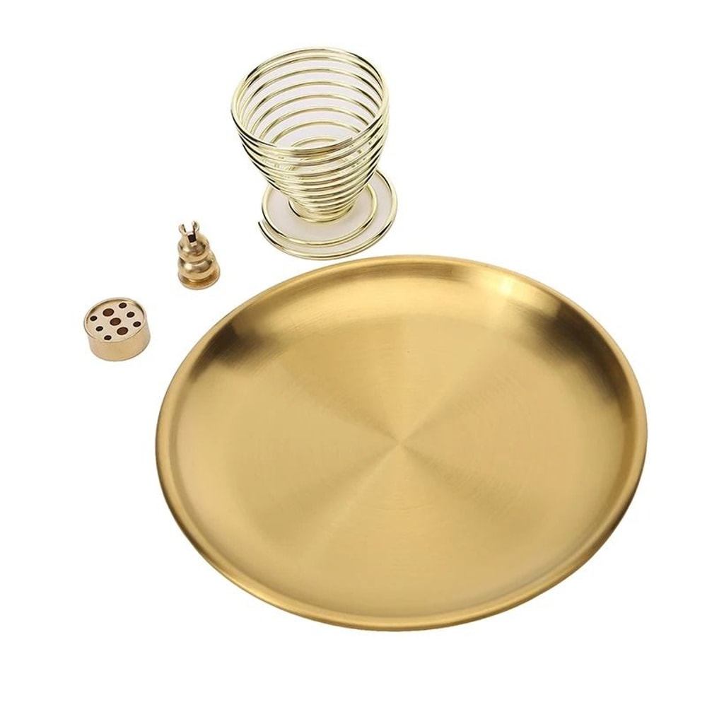 Brass Incense Holder Set With Metal Tray Ash Catcher For Palo Santo And Sage 6