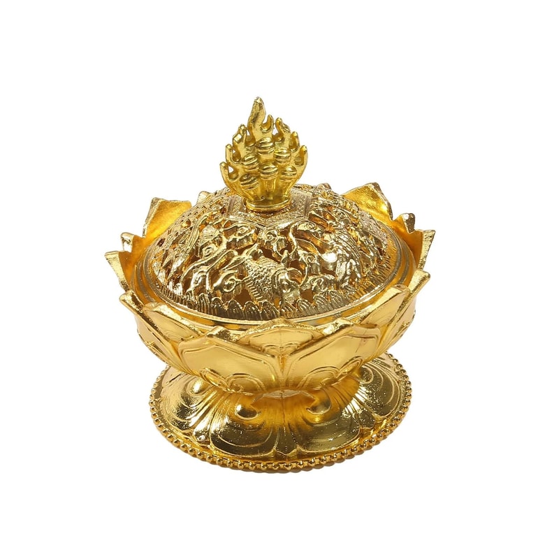 Brass Incense Holder Set With Metal Tray Ash Catcher For Palo Santo And Sage 1