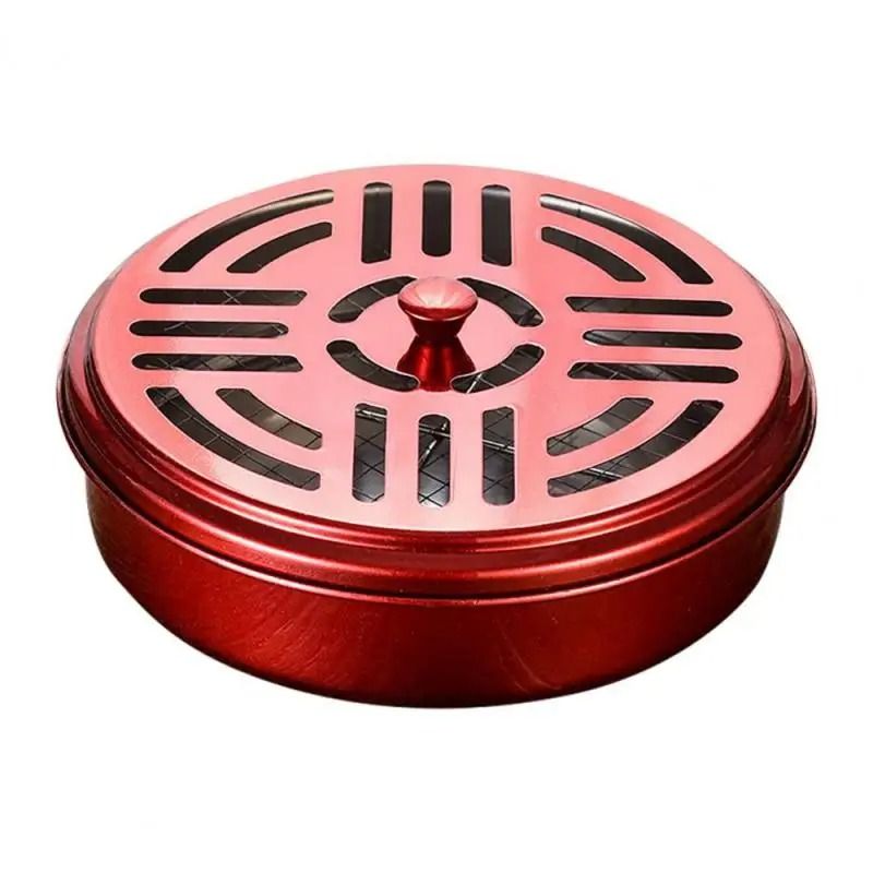 Stainless Steel Mosquito Coil Holder Tray With Spiral Cover Portable Rack 3