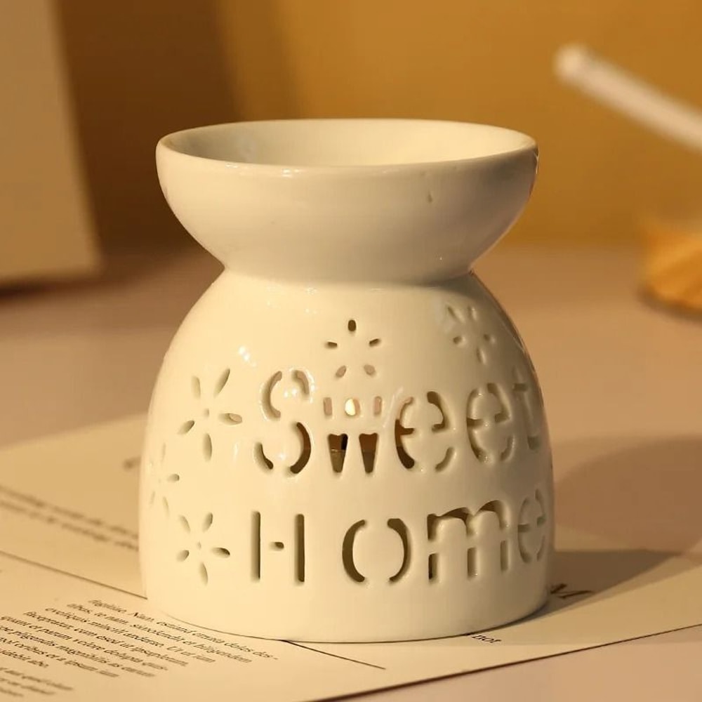 Ceramic Aromatherapy Burner Wax Melt And Essential Oil Diffuser Holder 10