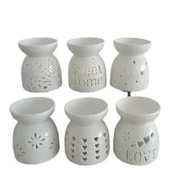 ceramic aromatherapy burner wax melt and essential oil diffuser holder