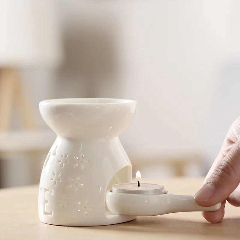 Ceramic Aromatherapy Burner Wax Melt And Essential Oil Diffuser Holder 13