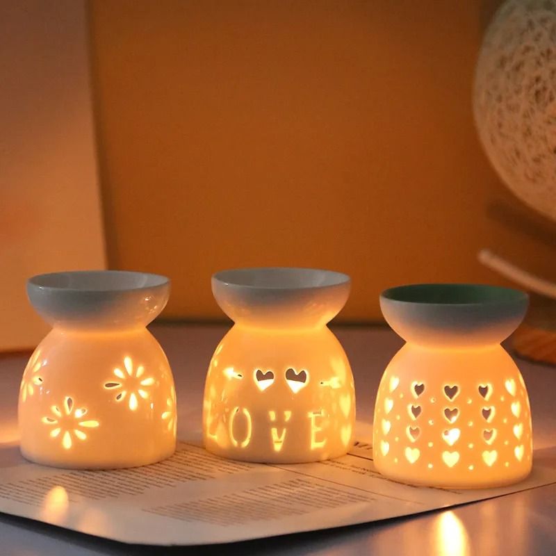 Ceramic Aromatherapy Burner Wax Melt And Essential Oil Diffuser Holder 14