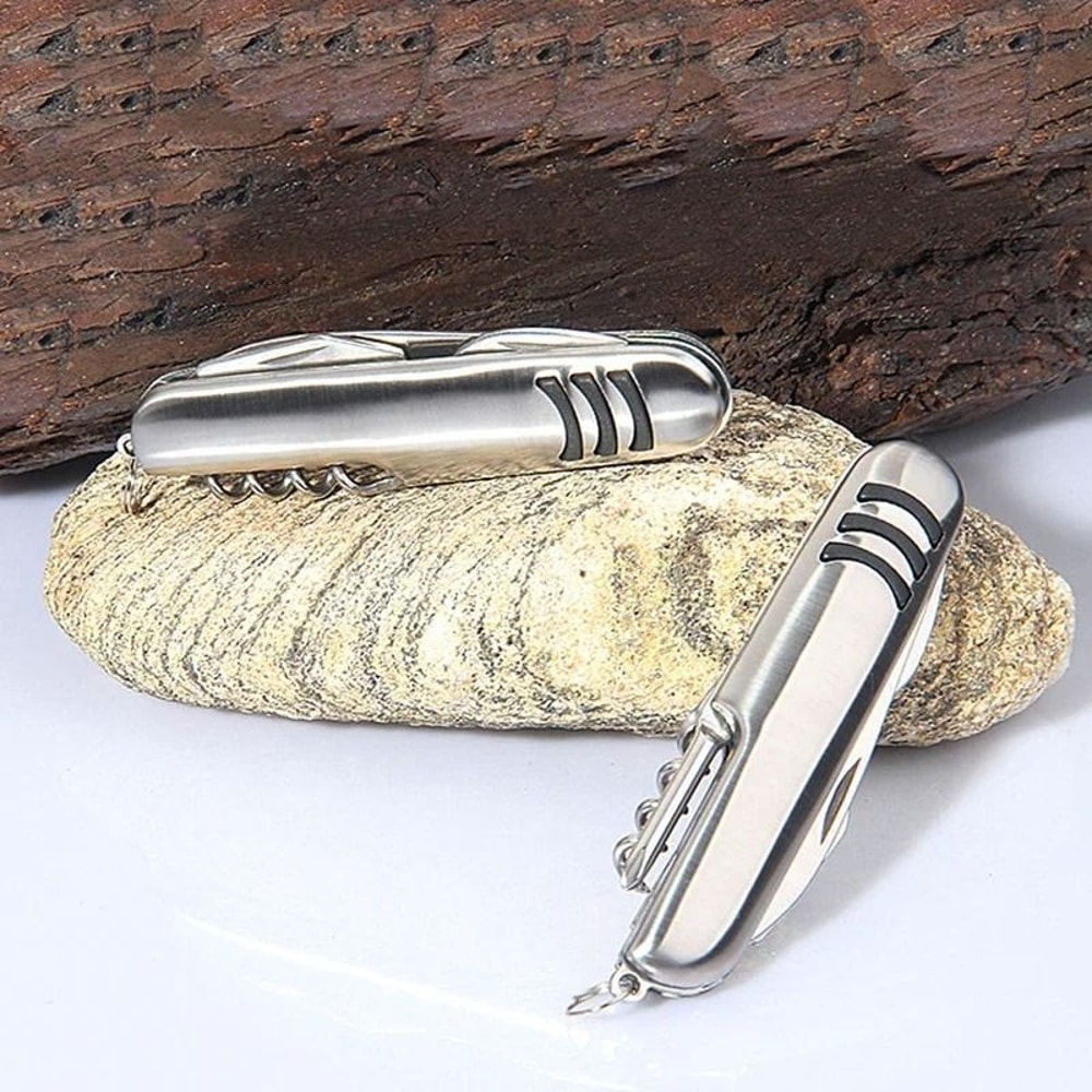 Multifunctional Folding Pocket Knife Stainless Steel Camping Utility Tool 3