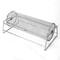 Stainless Steel Rolling BBQ Grill Mesh Basket Rotisserie Cooking Cage 1