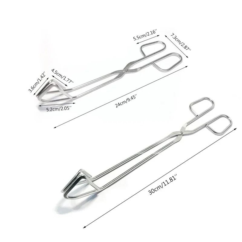 Stainless Steel BBQ Food Tongs Heat Resistant Grill Cooking Clip 3