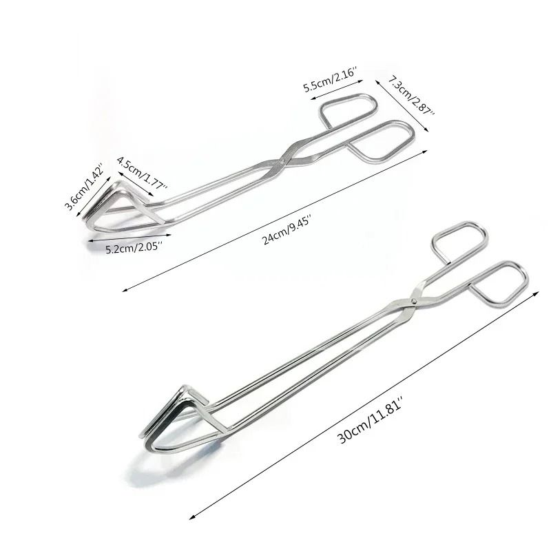 Stainless Steel BBQ Food Tongs Heat Resistant Grill Cooking Clip 3