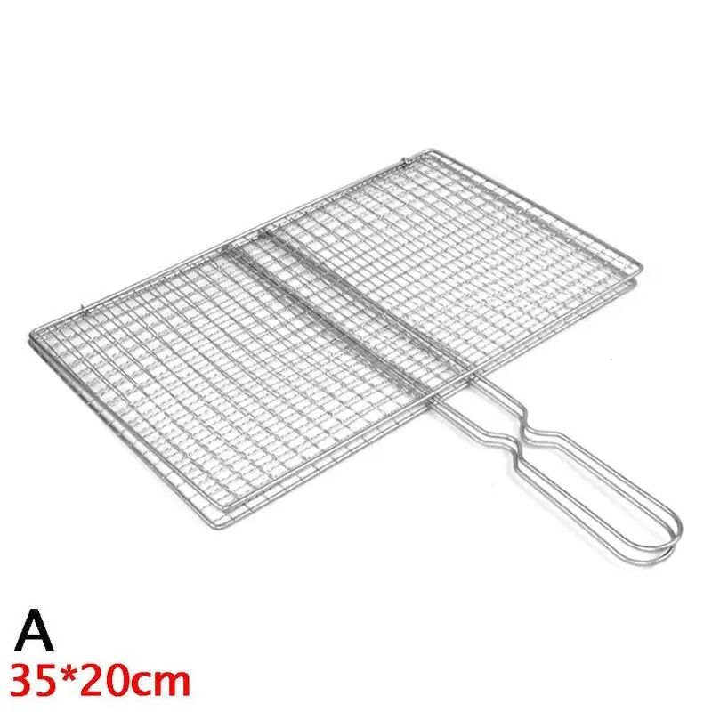 BBQ Grilling Basket Mesh Clamp For Fish Meat And Vegetables 1