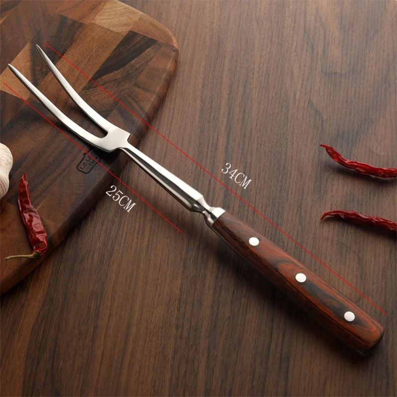 Stainless Steel BBQ Fork Grill Meat Cooking Tool For Outdoor Grilling And Camping 7