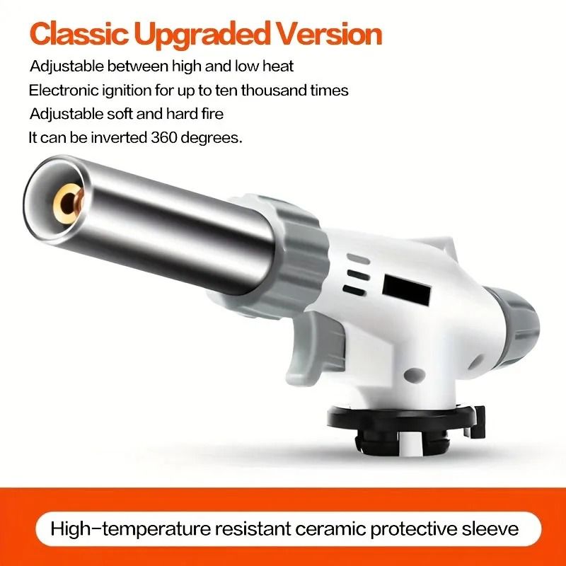 Adjustable Butane Torch Lighter BBQ Flame Gun For Cooking And Camping 4