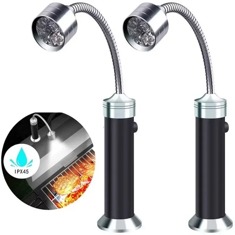 Magnetic BBQ Grill Light LED Flexible Gooseneck Lamp For Outdoor Cooking 5