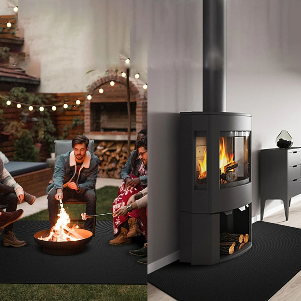 Fireproof BBQ Grill Mat Heat Resistant Outdoor Floor Protection Mat 5