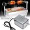 Electric BBQ Rotisserie Kit Stainless Steel Spit Roaster Motor For Outdoor Grilling 3