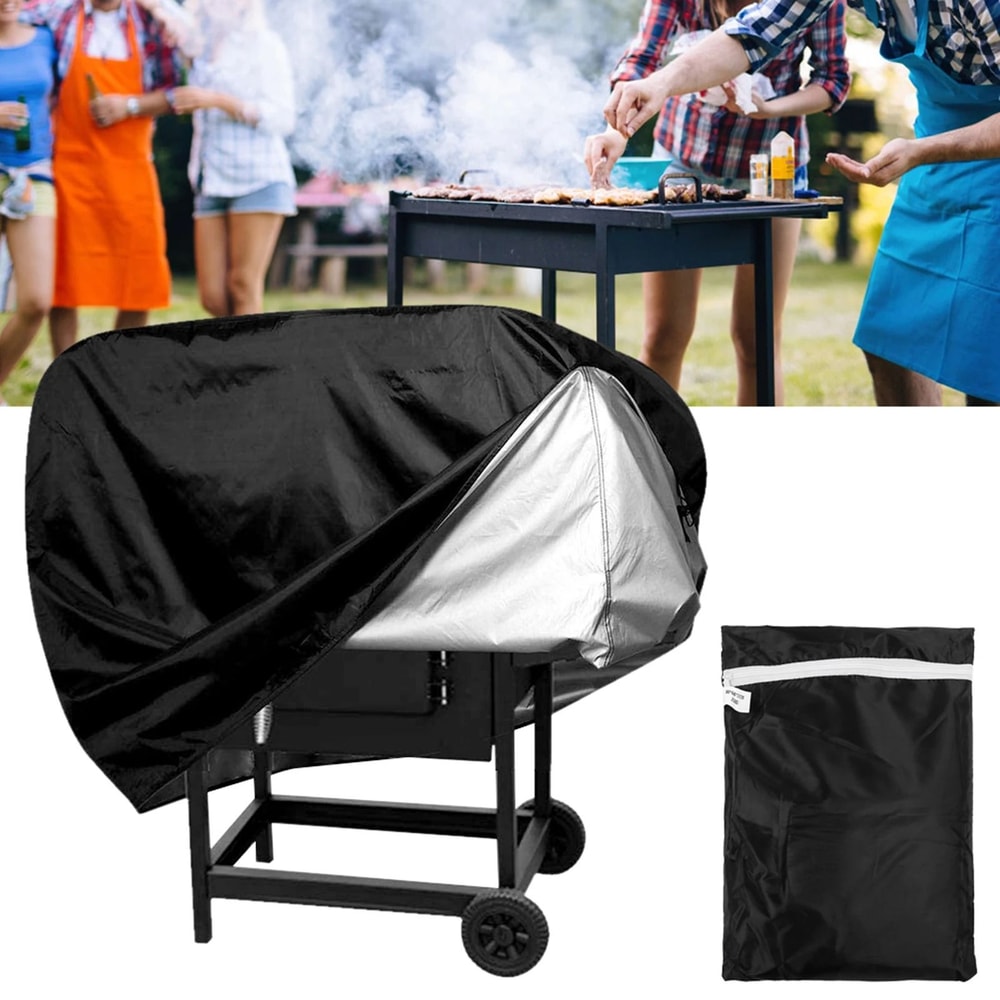 Waterproof BBQ Grill Cover UV Resistant Outdoor Barbecue Protector For Garden 4