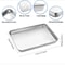 Stainless Steel Baking Tray With Cooling Rack Set BBQ Grill Oven Tray 5